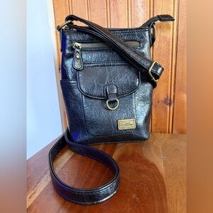 White Mountain Pleather Adjustable Crossbody Purse